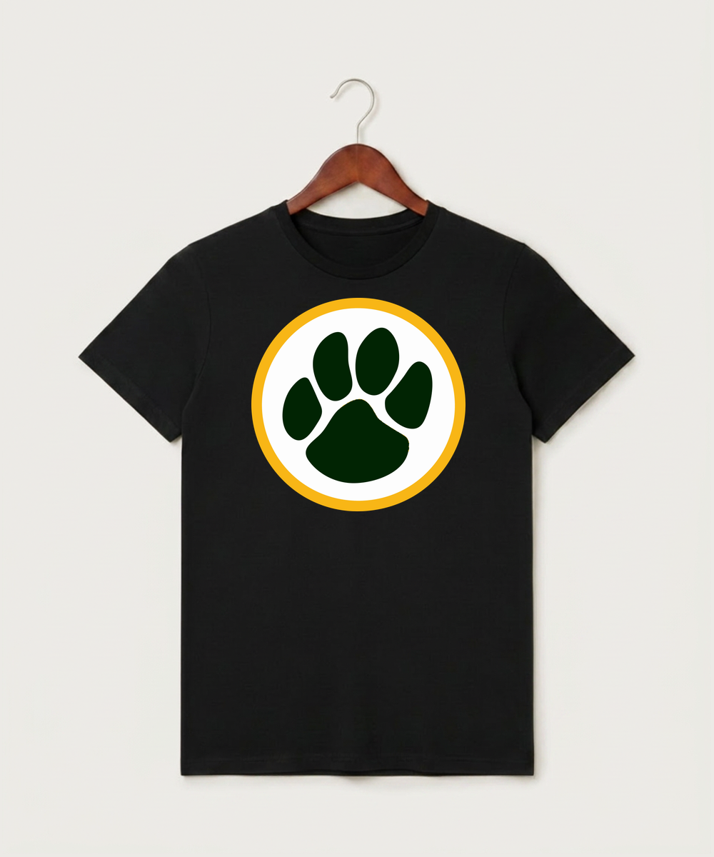 Ashwaubenon High School Football (Boys) - Black T-Shirt - Full Front