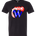 Waupaca High School football_boys - Black T-Shirt - Full Front