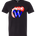 Waupaca High School football_boys - Black T-Shirt - Full Front