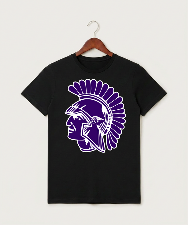 Barnesville High School Football (Boys) - Black T-Shirt - Full Front