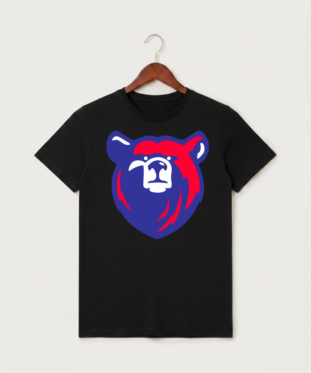 Bertha Hewitt High School Football (Boys) - Black T-Shirt - Full Front