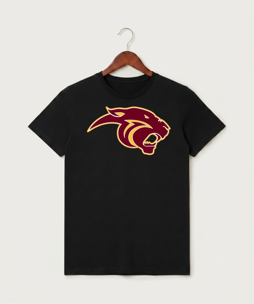Pine Island High School Football (Boys) - Black T-Shirt - Full Front