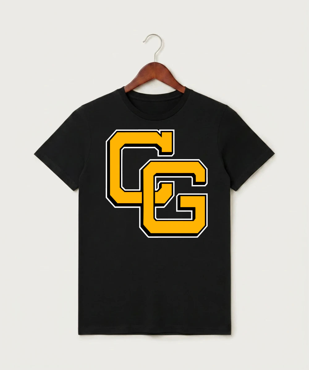 Clearbrook Gonvick High School Football (Boys) - Black T-Shirt - Full Front