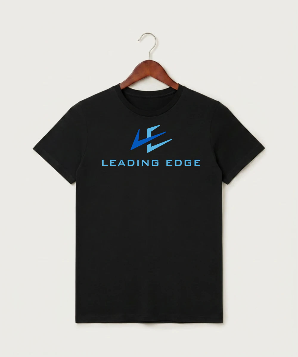 Leading Edge Team Store - Black T-Shirt - Full Front