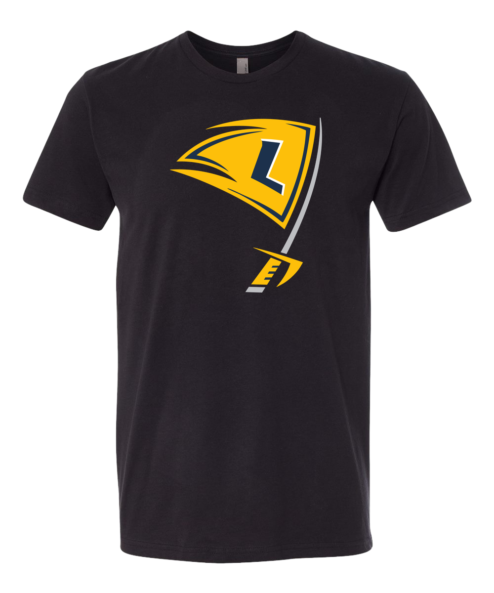 Howard Lake-Waverly-Winsted Football - Black T-Shirt - Full Front