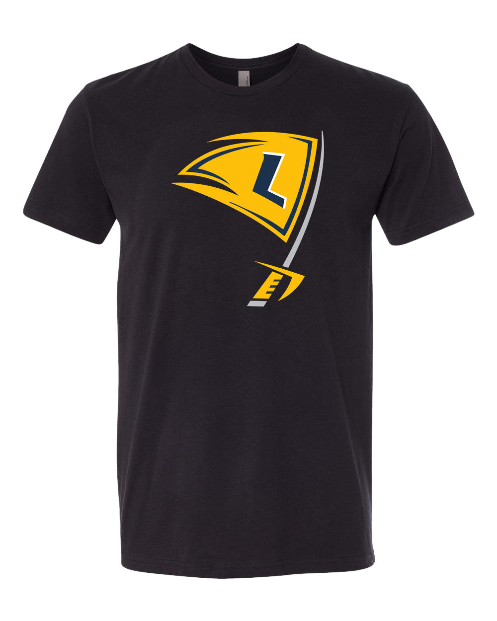 Howard Lake-Waverly-Winsted Football - Black T-Shirt - Full Front