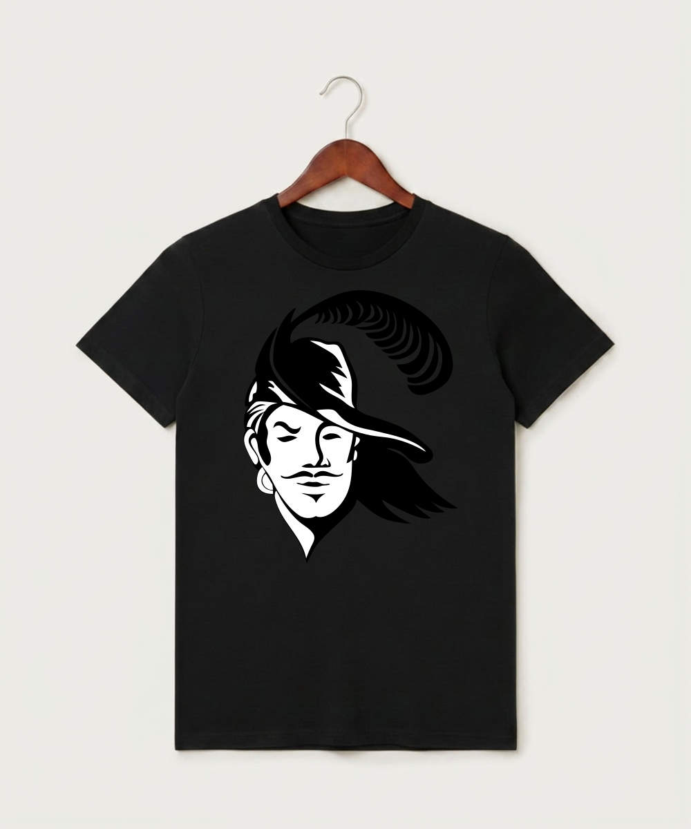 Border West Football (Boys) - Black T-Shirt - Full Front