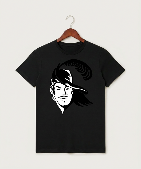 Border West Football (Boys) - Black T-Shirt - Full Front