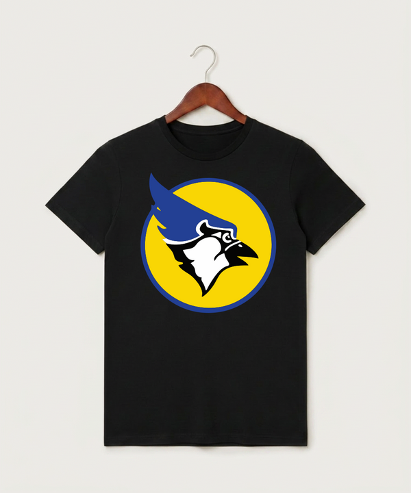 Waseca High School Football (Boys) - Black T-Shirt - Full Front