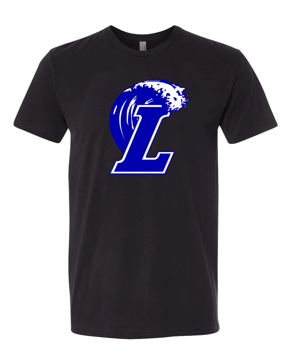 Lakeview Football - Black T-Shirt - Full Front