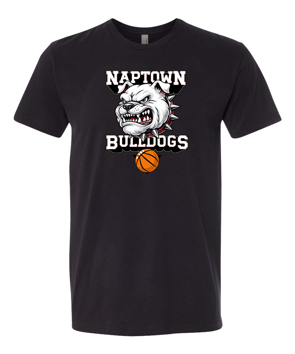 Naptown basketball_boys - Black T-Shirt - Full Front