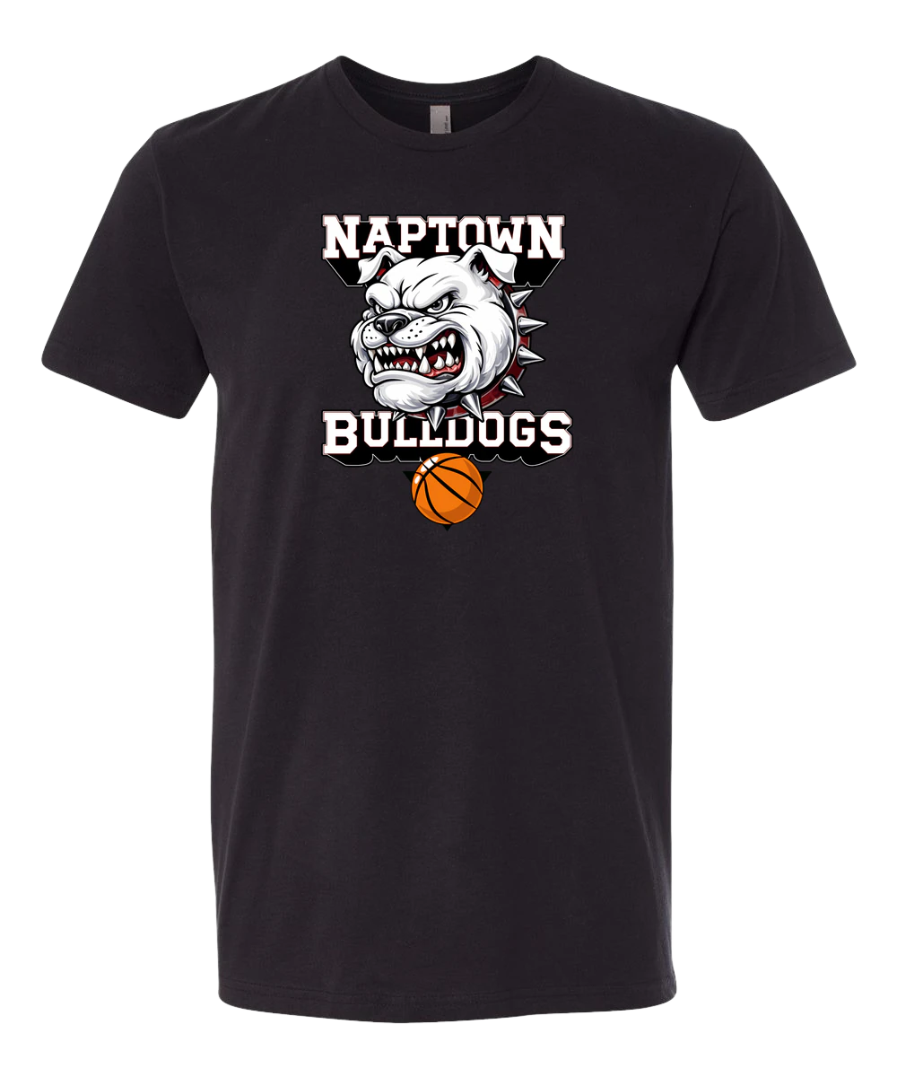 Naptown basketball_boys - Black T-Shirt - Full Front