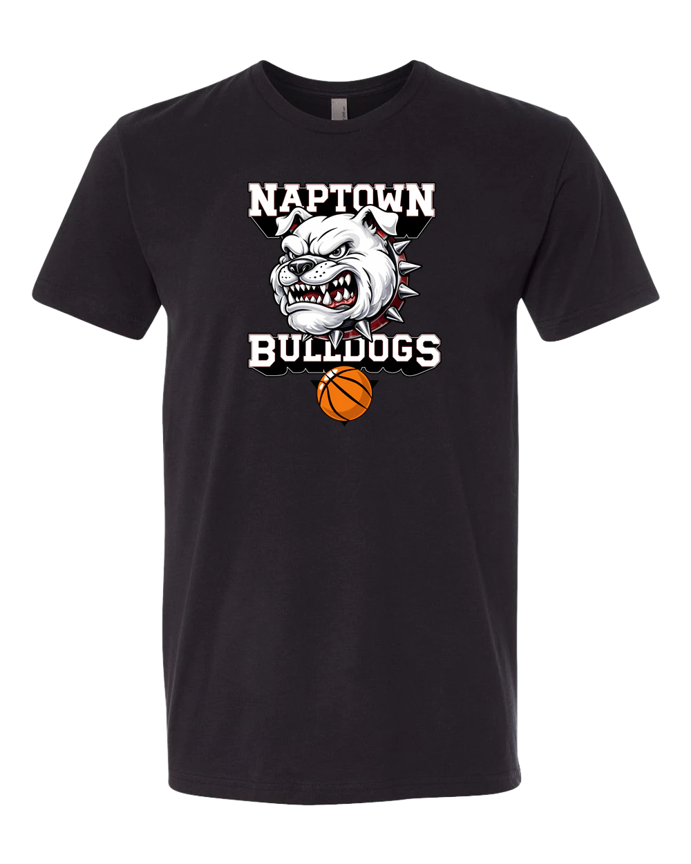 Naptown basketball_boys - Black T-Shirt - Full Front
