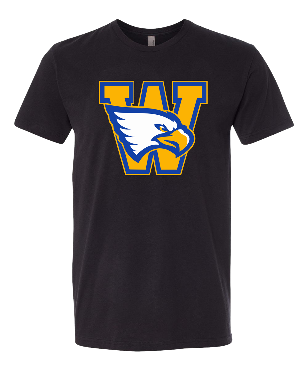 Windom Football - Black T-Shirt - Full Front