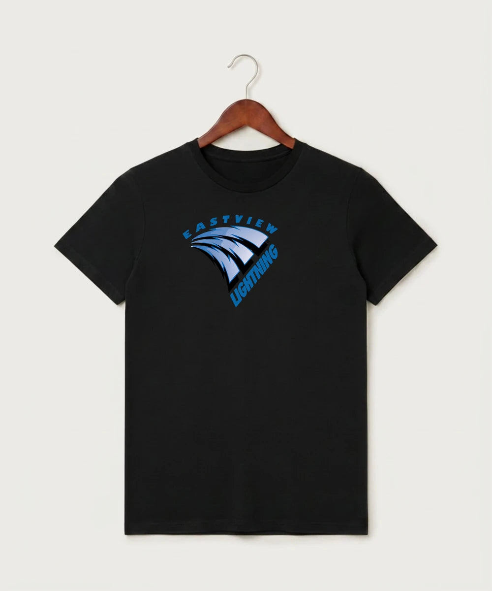Eastview High School Volleyball (Girls) - Black T-Shirt - Full Front