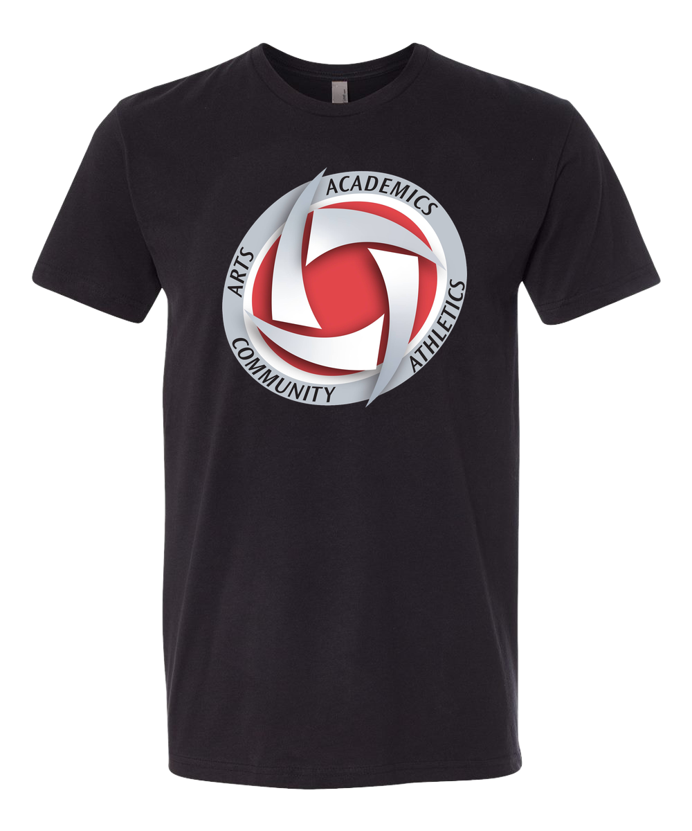 Houston Volleyball - Black T-Shirt - Full Front