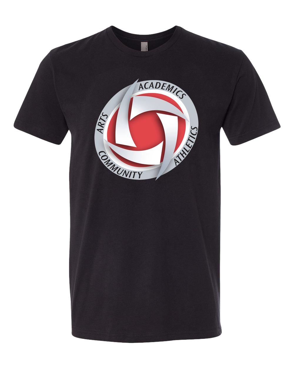 Houston Volleyball - Black T-Shirt - Full Front