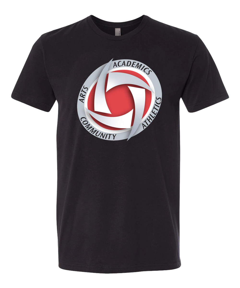 Houston Volleyball - Black T-Shirt - Full Front
