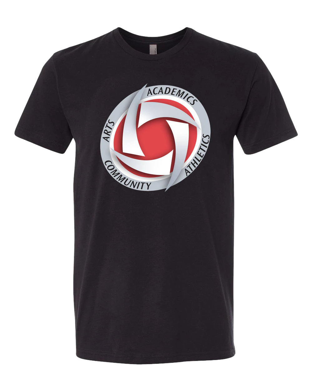 Houston Volleyball - Black T-Shirt - Full Front