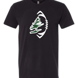 DC Everest Middle School Football — example store - Black T-Shirt - Full Front