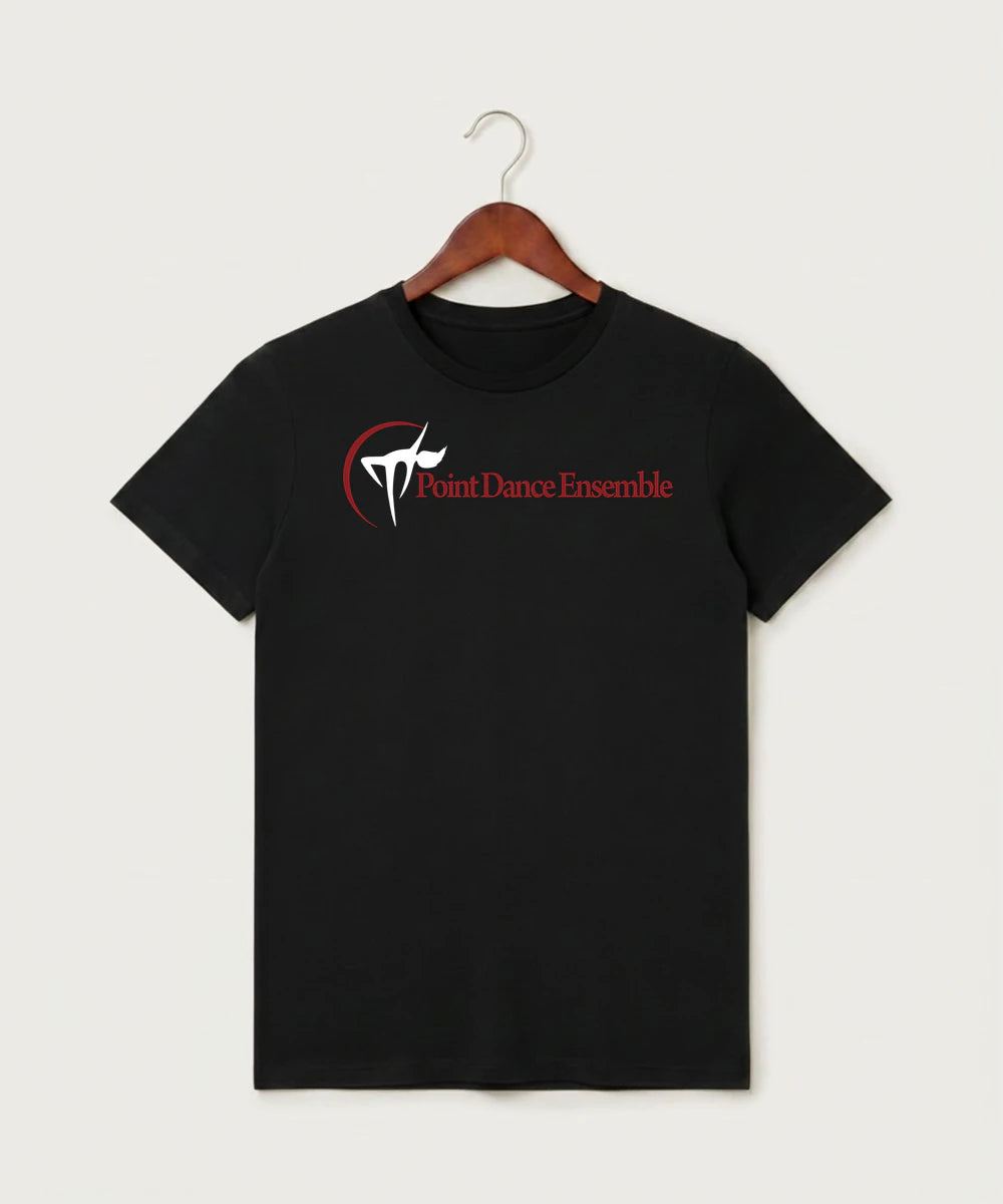 Point Dance Ensemble Dance - Black T-Shirt - Full Front