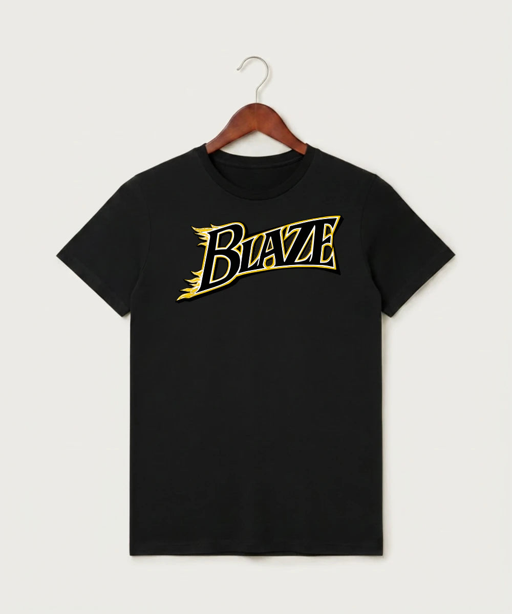 Burnsville High School Football (Boys) - Black T-Shirt - Full Front