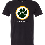 Ashwaubenon Baseball — final e2e test - Black T-Shirt - Full Front