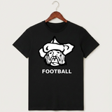 Polo HS Football general - Black T-Shirt - Full Front
