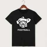 Polo HS Football general - Black T-Shirt - Full Front