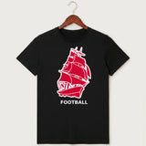 Amboy Football general - Black T-Shirt - Full Front