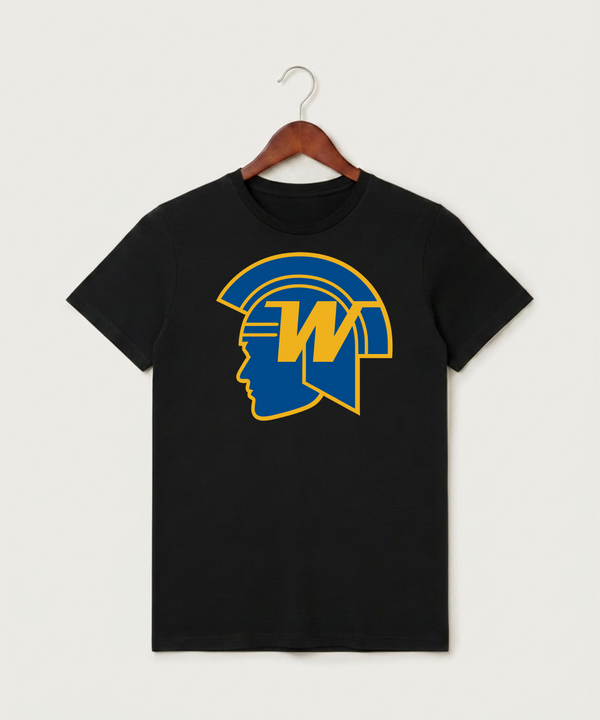 Wayzata High School Football (Boys) - Black T-Shirt - Full Front