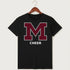 Moline Cheer general - Black T-Shirt - Full Front