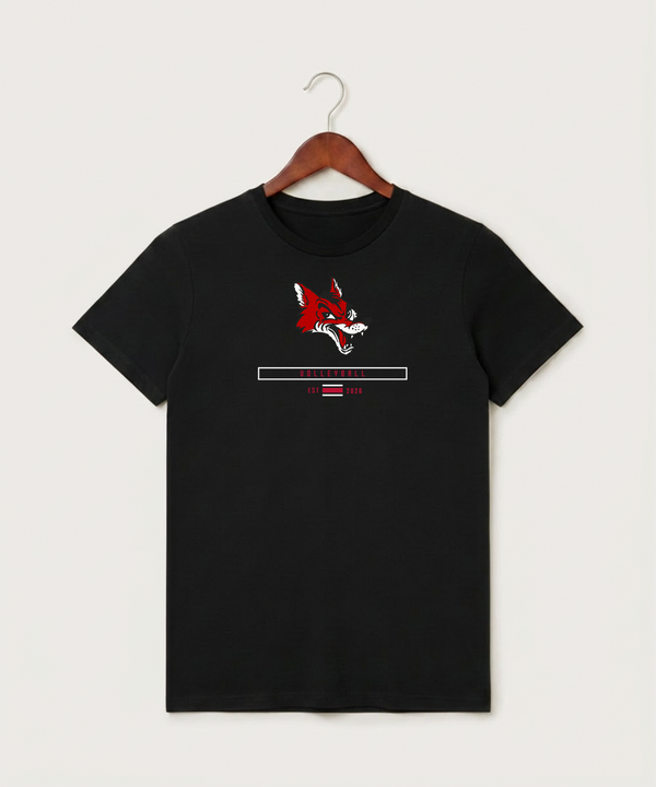 Ely Memorial High School Volleyball (Girls) - Black T-Shirt - Full Front