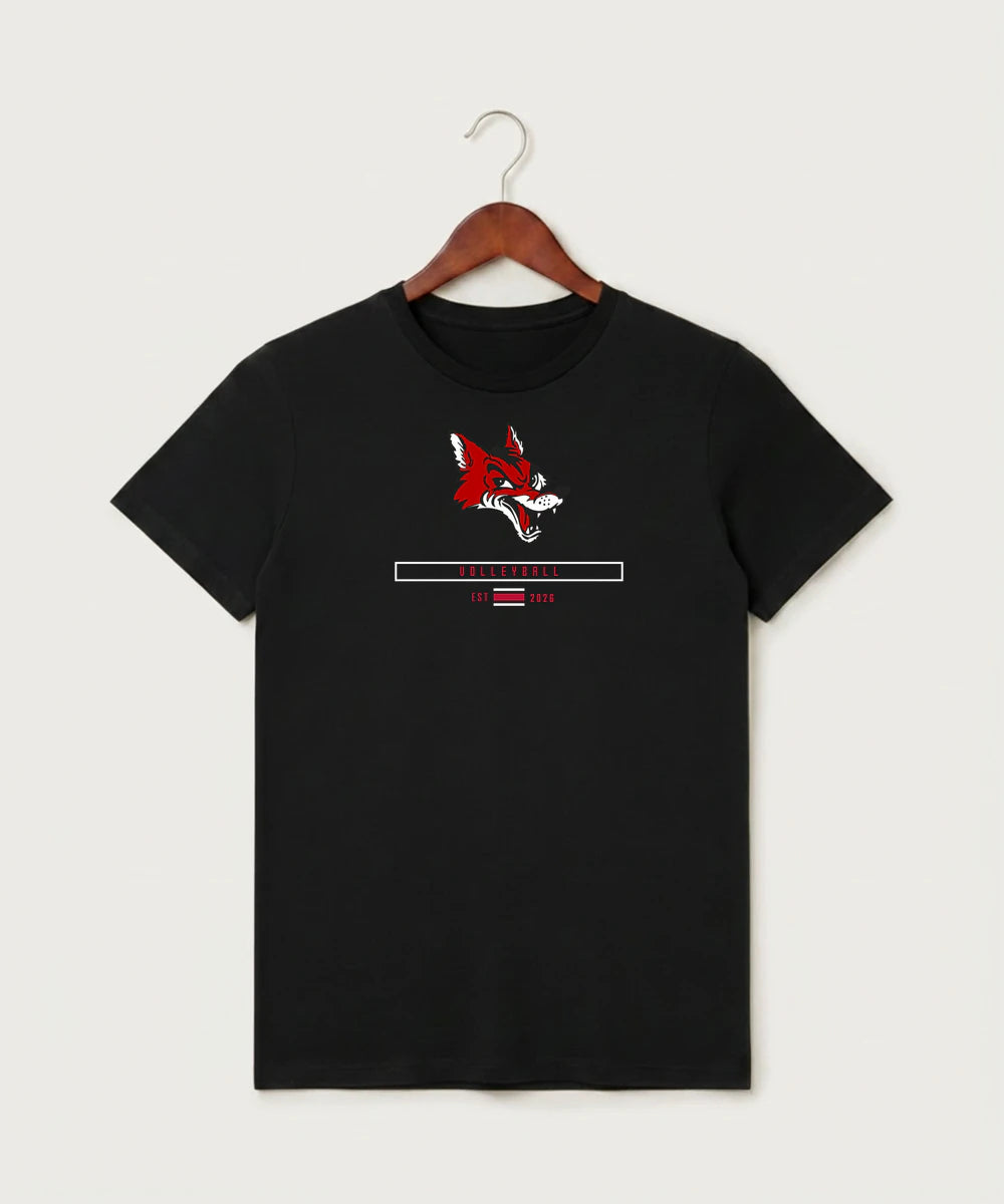 Ely Memorial High School Volleyball (Girls) - Black T-Shirt - Full Front