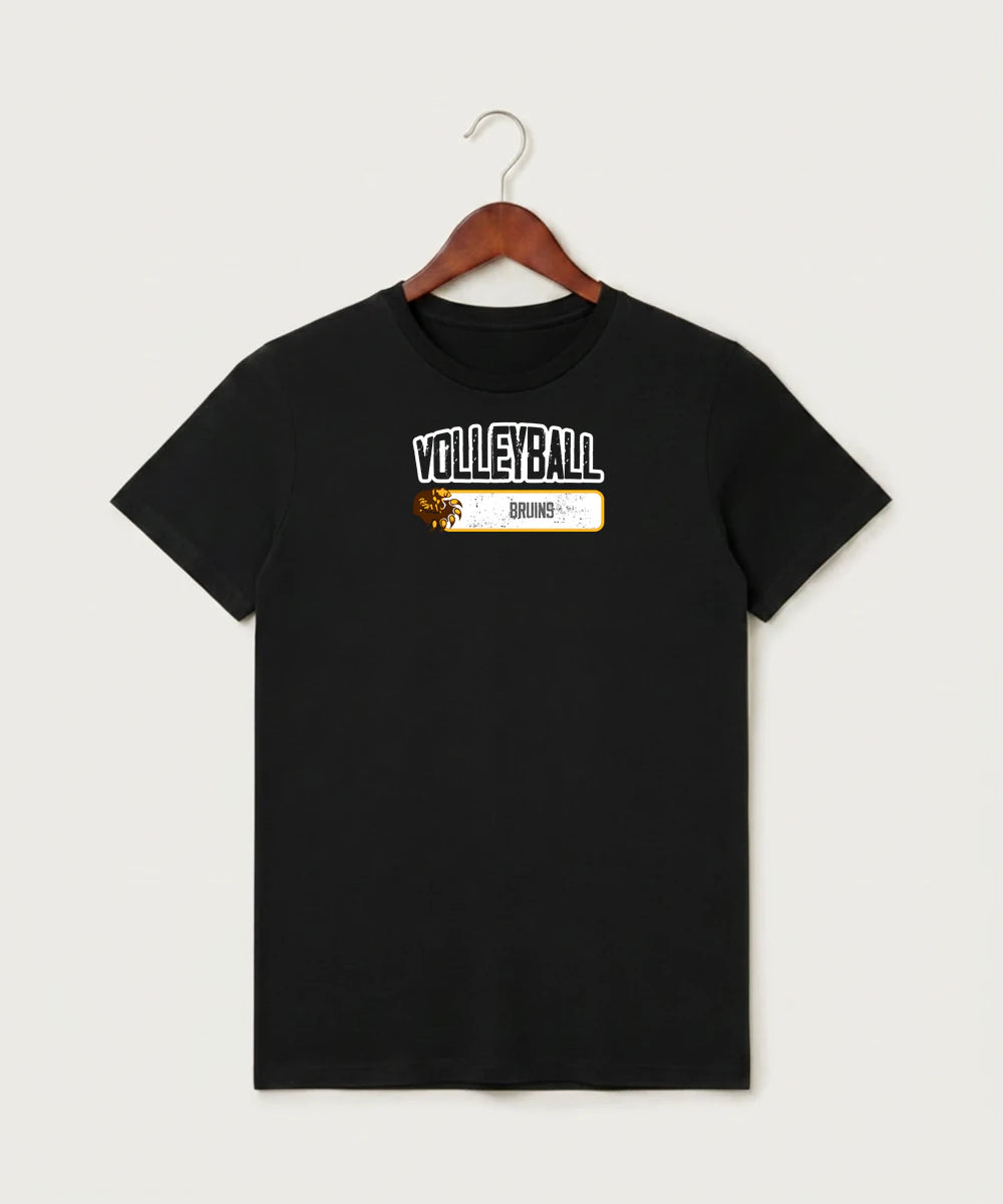 Fargo South High School Volleyball (Girls) - Black T-Shirt - Full Front