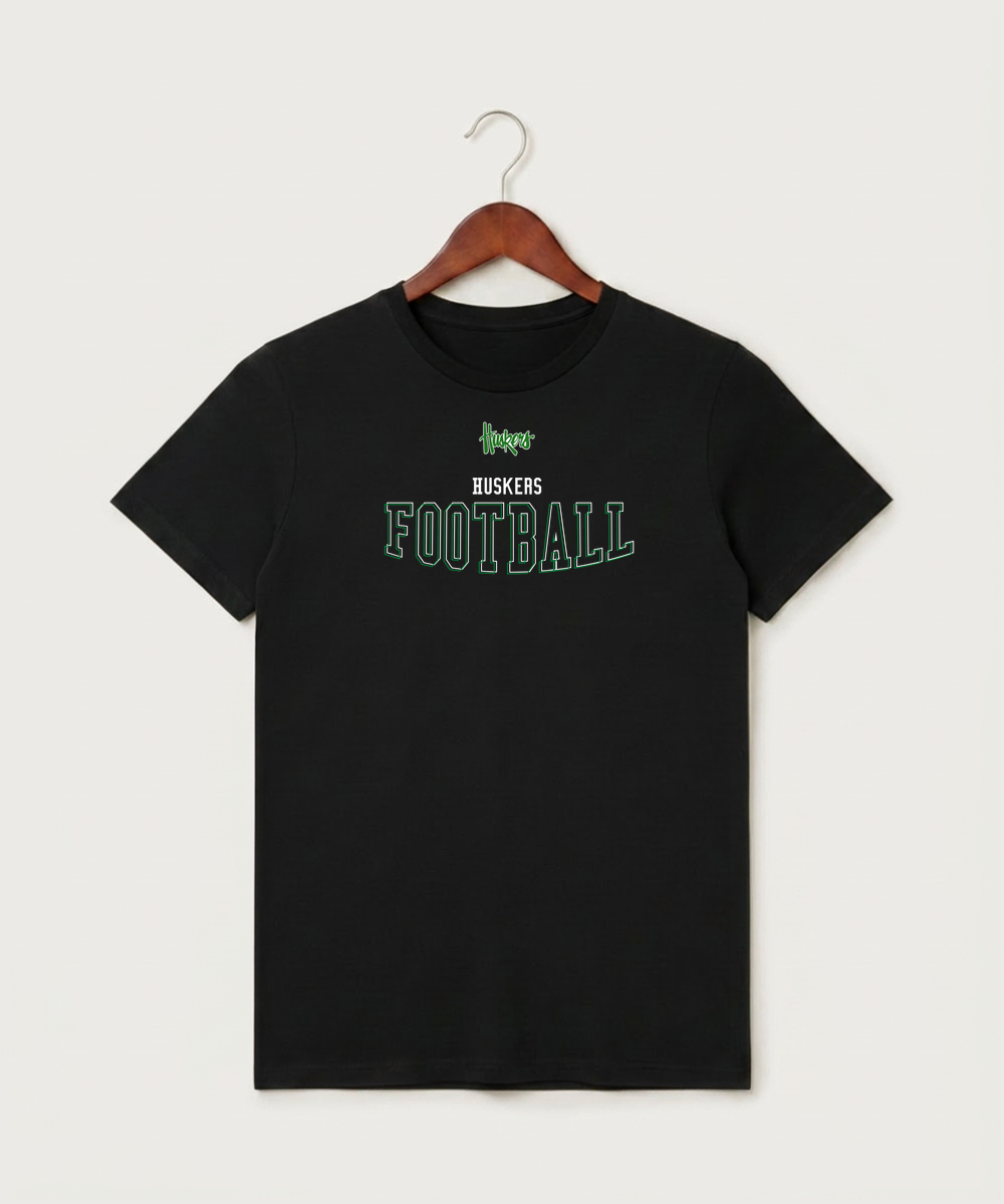 Holdingford High School Football (Boys) - Black T-Shirt - Full Front