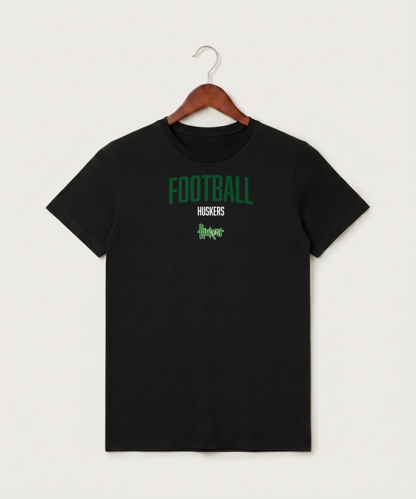 Holdingford High School Football (Boys) - Black T-Shirt - Full Front