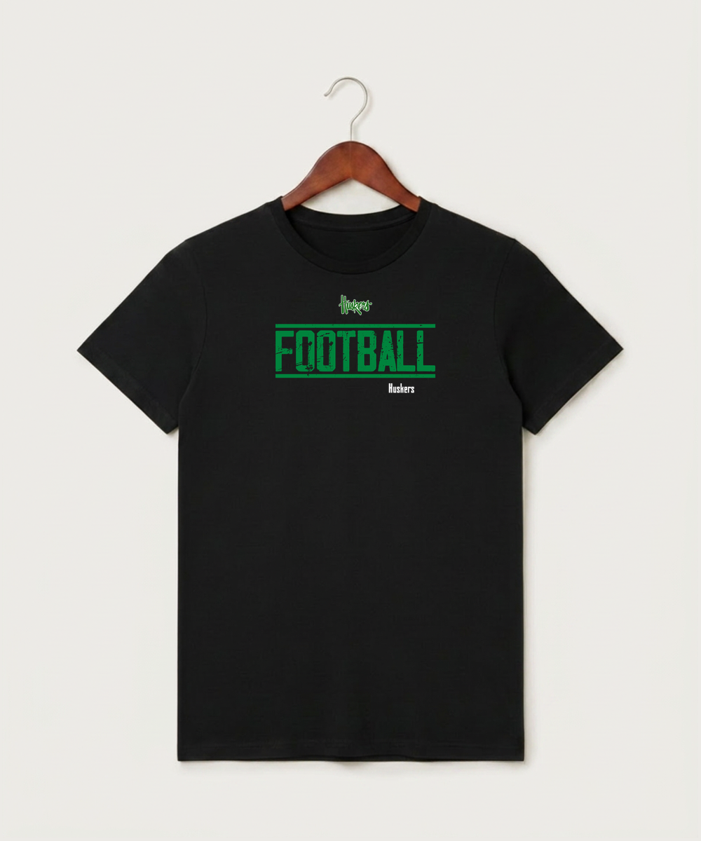 Holdingford High School Football (Boys) - Black T-Shirt - Full Front