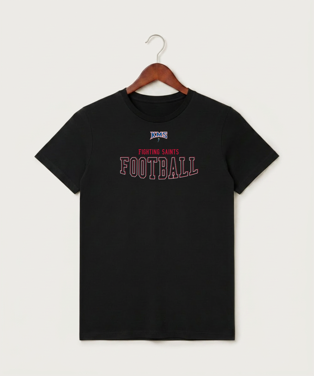 Kerkhoven-Murdock-Sunburg High School Football (Boys) - Black T-Shirt - Full Front