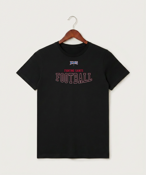 Kerkhoven-Murdock-Sunburg High School Football (Boys) - Black T-Shirt - Full Front
