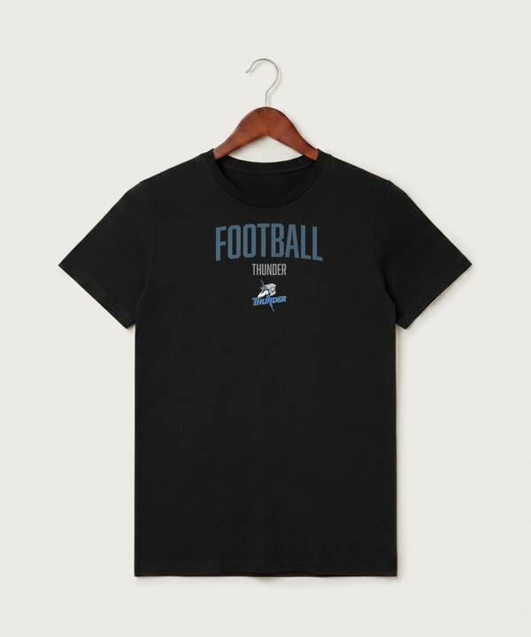 Long Prairie Grey Eagle High School Football (Boys) - Black T-Shirt - Full Front