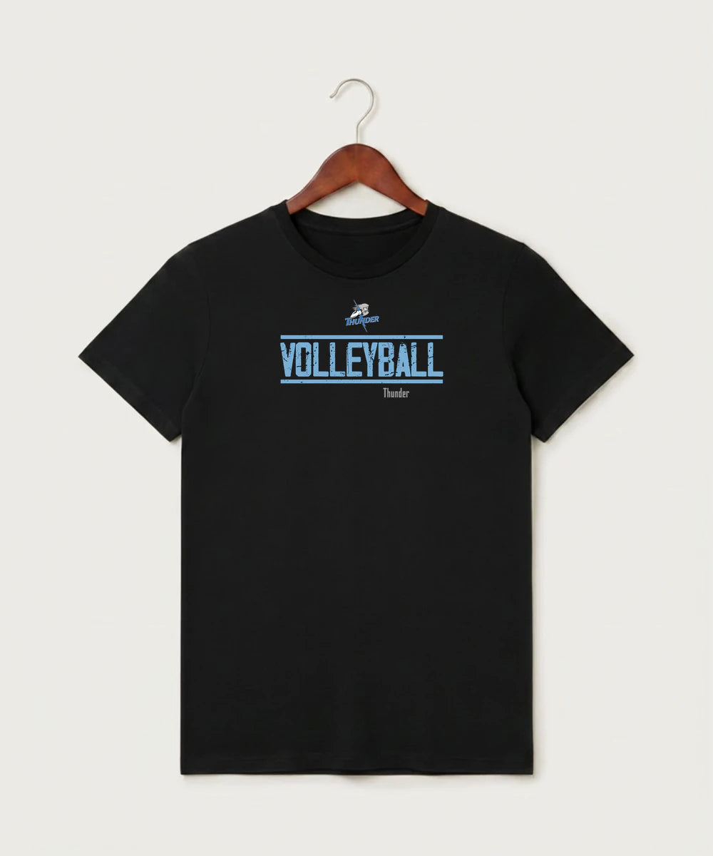 Long Prairie Grey Eagle High School Volleyball (Girls) - Black T-Shirt - Full Front