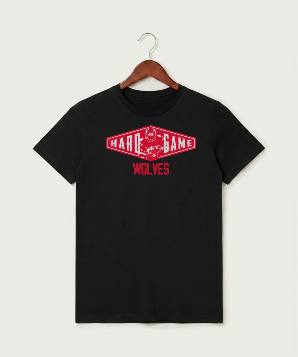 Milaca High School Football (Boys) - Black T-Shirt - Full Front