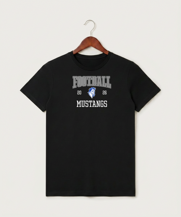 Mora High School Football (Boys) - Black T-Shirt - Full Front