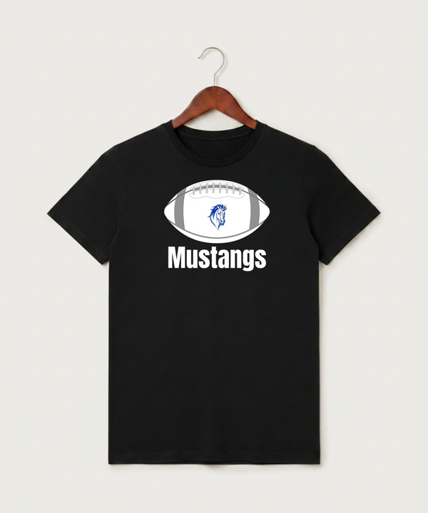 Mora High School Football (Boys) - Black T-Shirt - Full Front