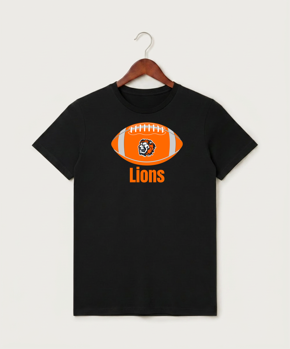 Ogilvie High School Football (Boys) - Black T-Shirt - Full Front
