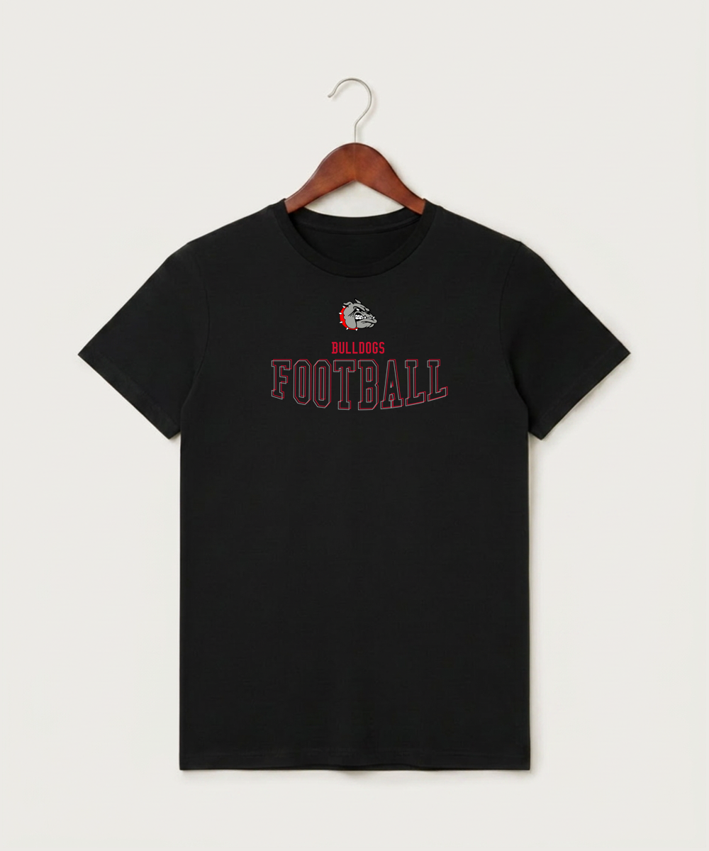 Otter Tail Central Football (Boys) - Black T-Shirt - Full Front