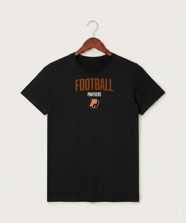 Park Rapids Area High School Football (Boys) - Black T-Shirt - Full Front