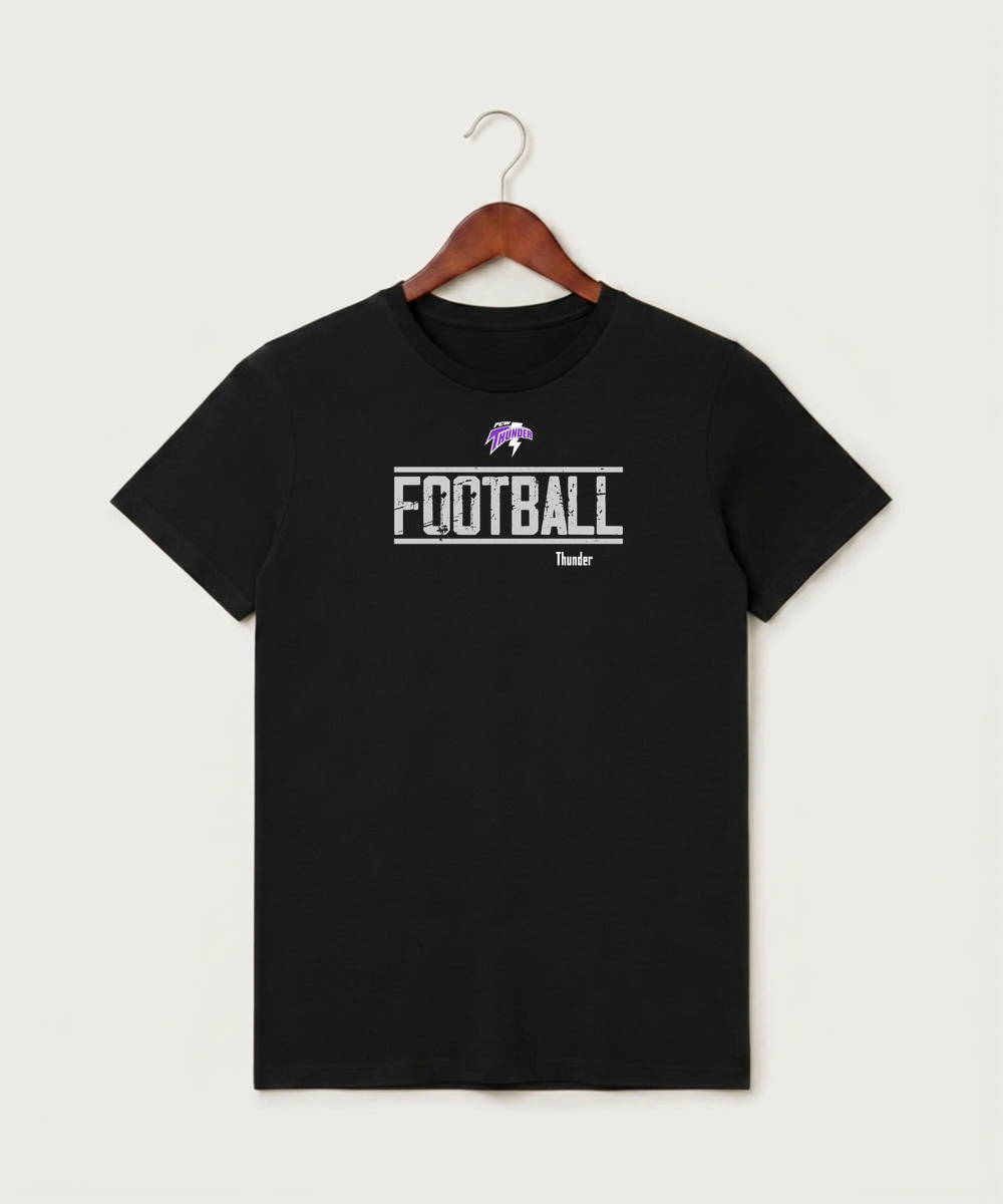 Polk County West Football (Boys) - Black T-Shirt - Full Front