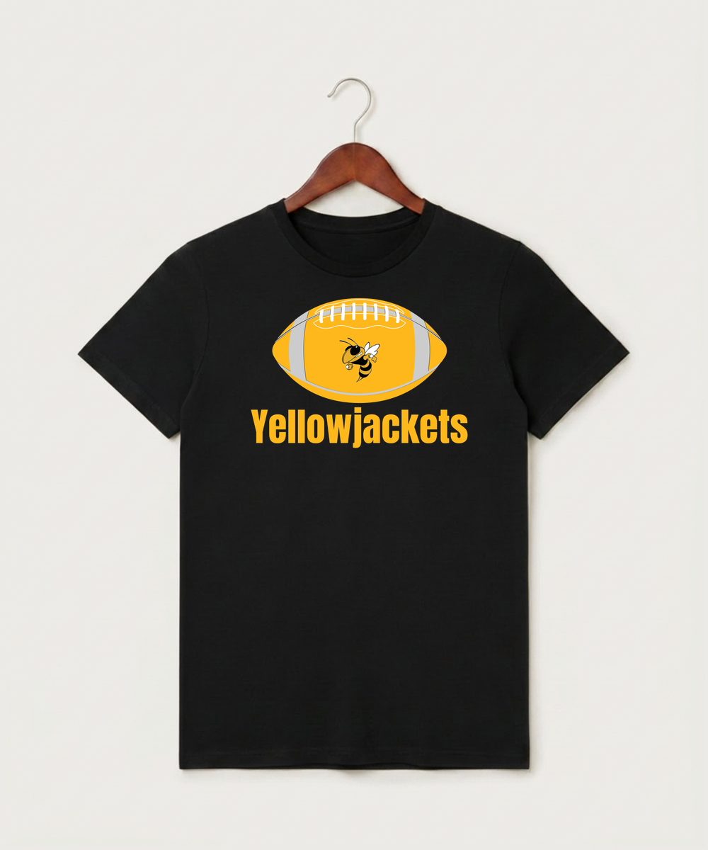 Perham High School Football (Boys) - Black T-Shirt - Full Front